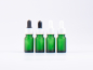 Preview: Grünglasflasche 10ml, mit Pipette weiss